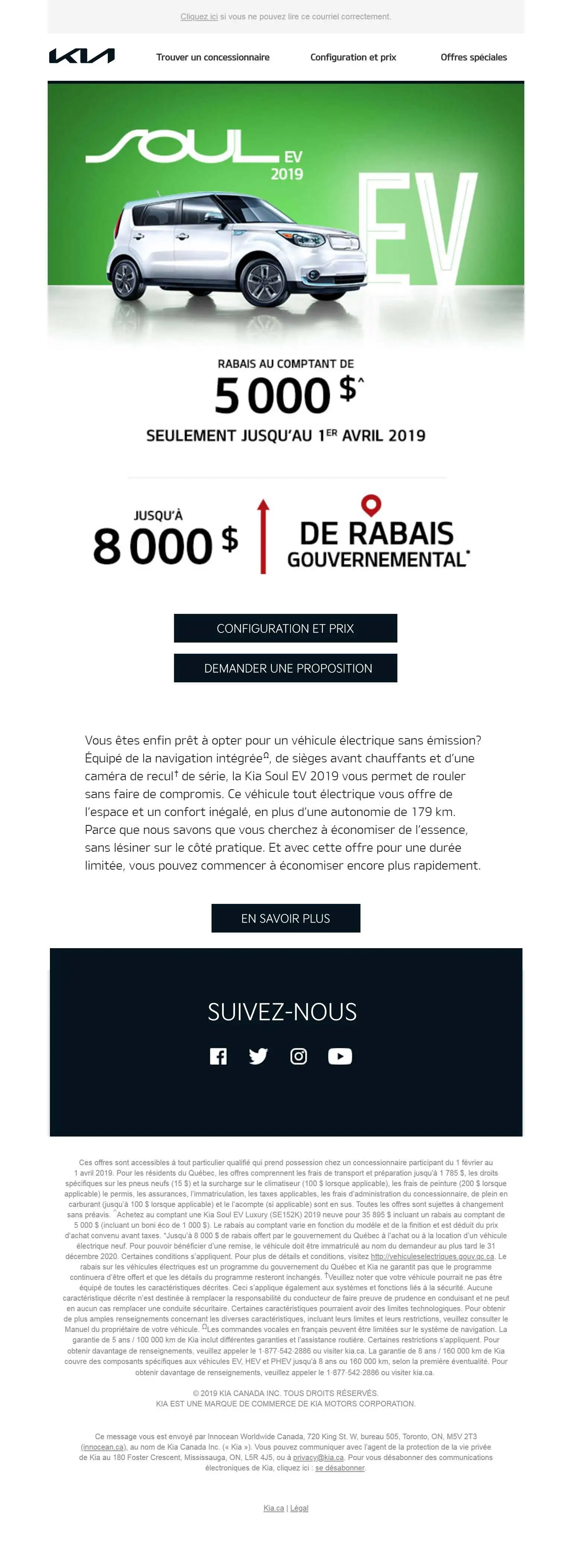 Sample email