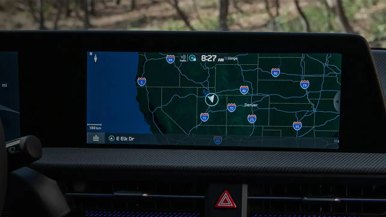 Kia Connect App Map Over-The Air (OTA) Updates feature
