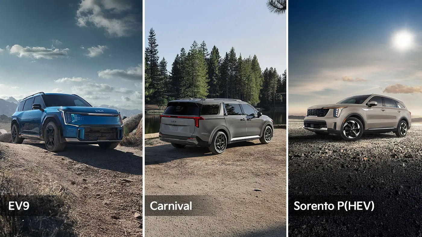 2026 Carnival vs Sorento vs EV9: 3-Row Comparison | Kia 