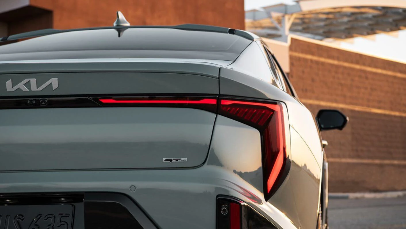 Kia K4 Rear View Showing Sporty Design & Hidden Door Handles