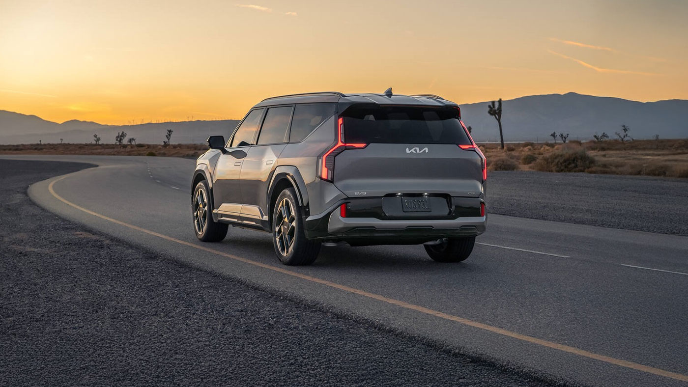 EV9 GT Exterior design shot.