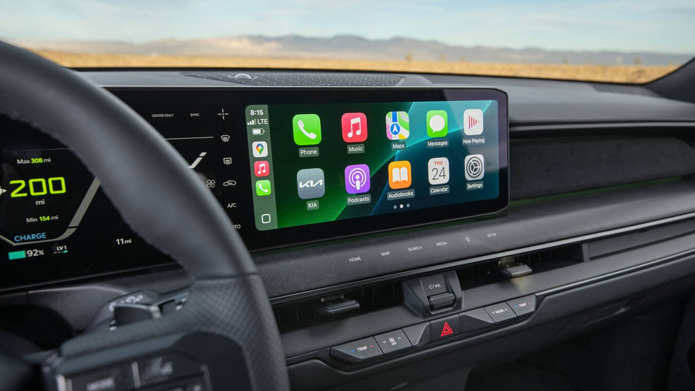 EV9 GT 30" Display Screen with Apple CarPlay & Android Auto.