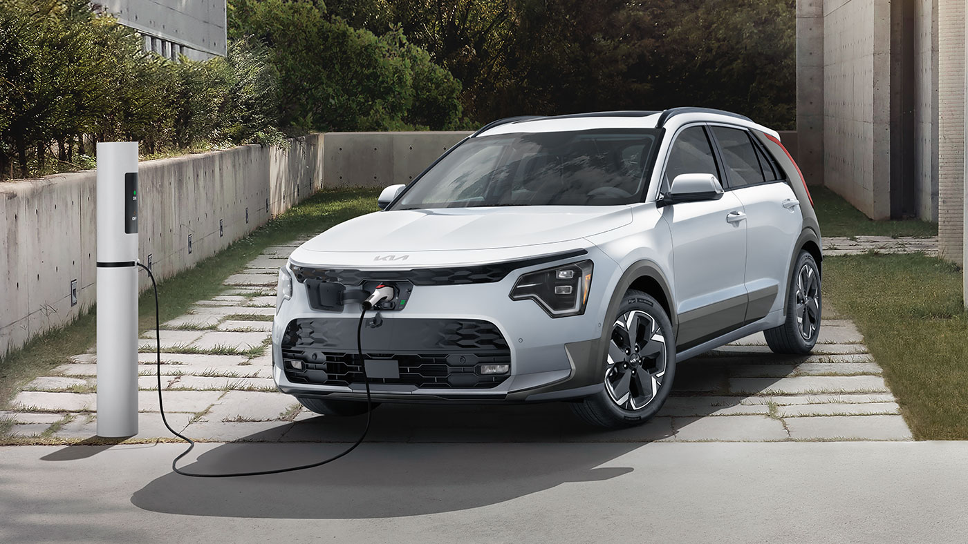 La batterie du Kia Niro EV en cours de chargement.
