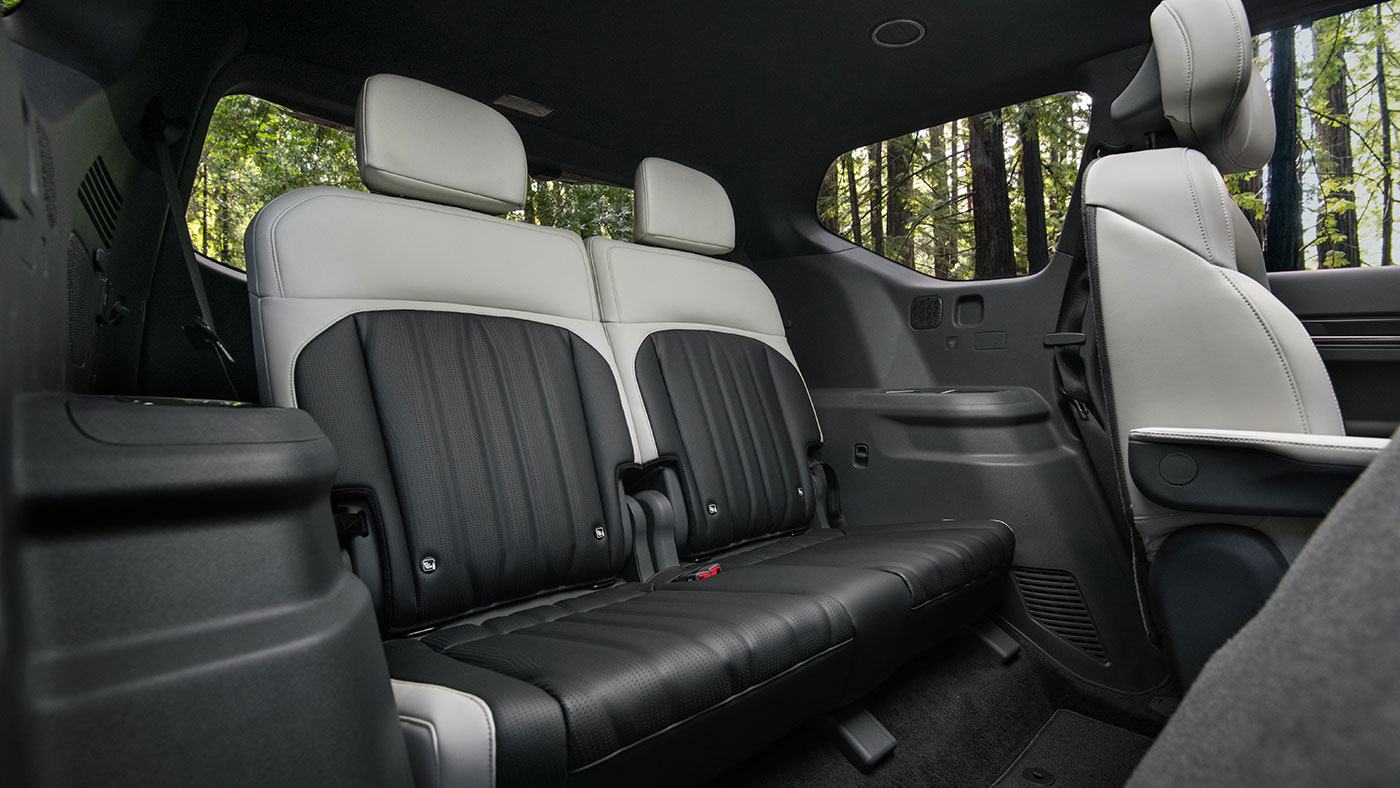 EV9 Land AWD with GT-Line interior third row seating.