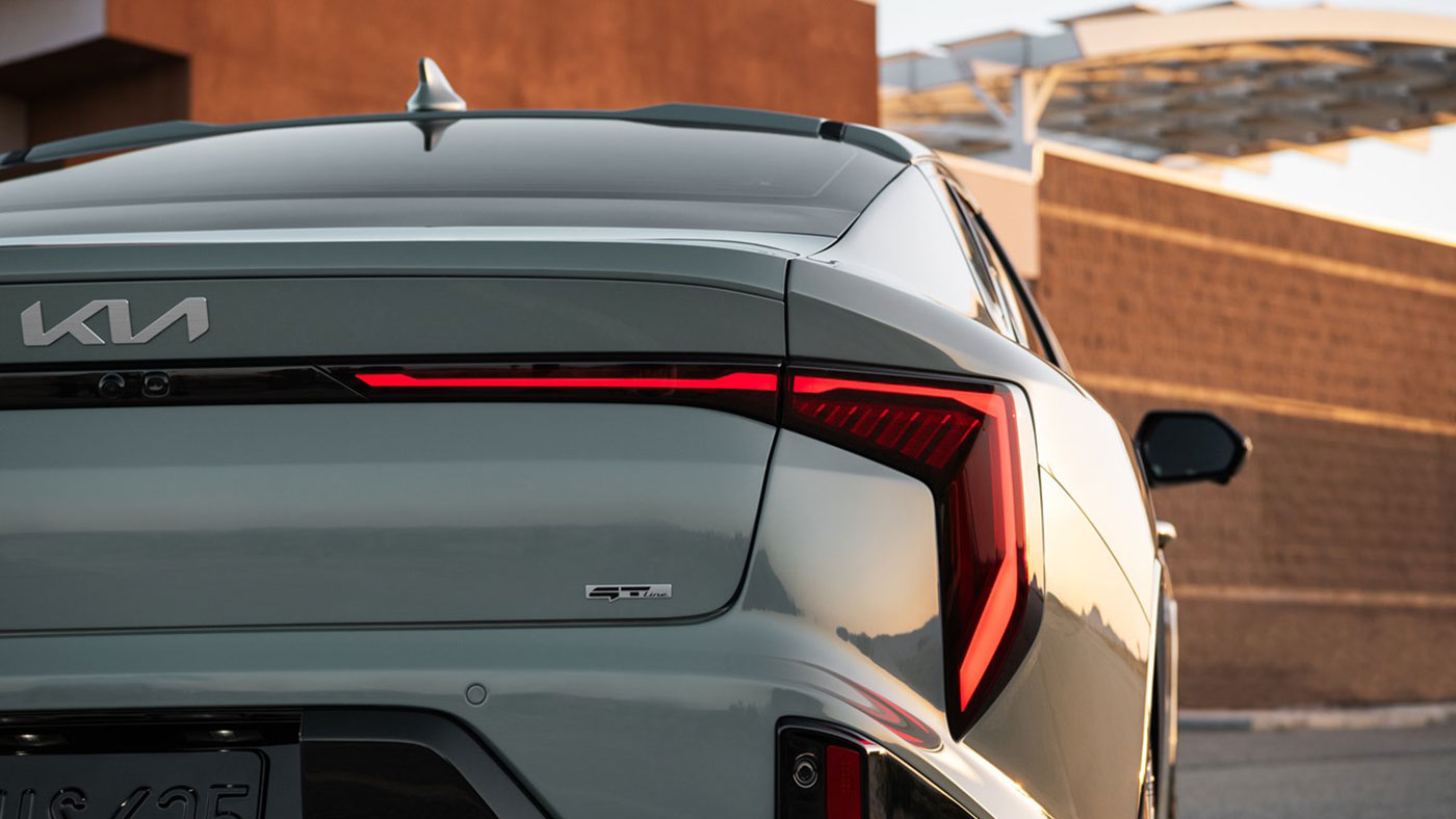 2026 Kia K4 GT-Line Turbo rear exterior LED taillights