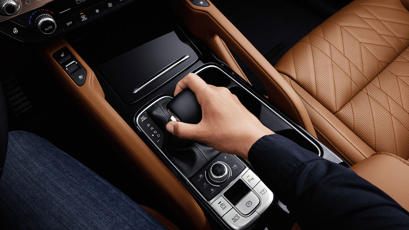 Kia Telluride with Drive Mode Select.