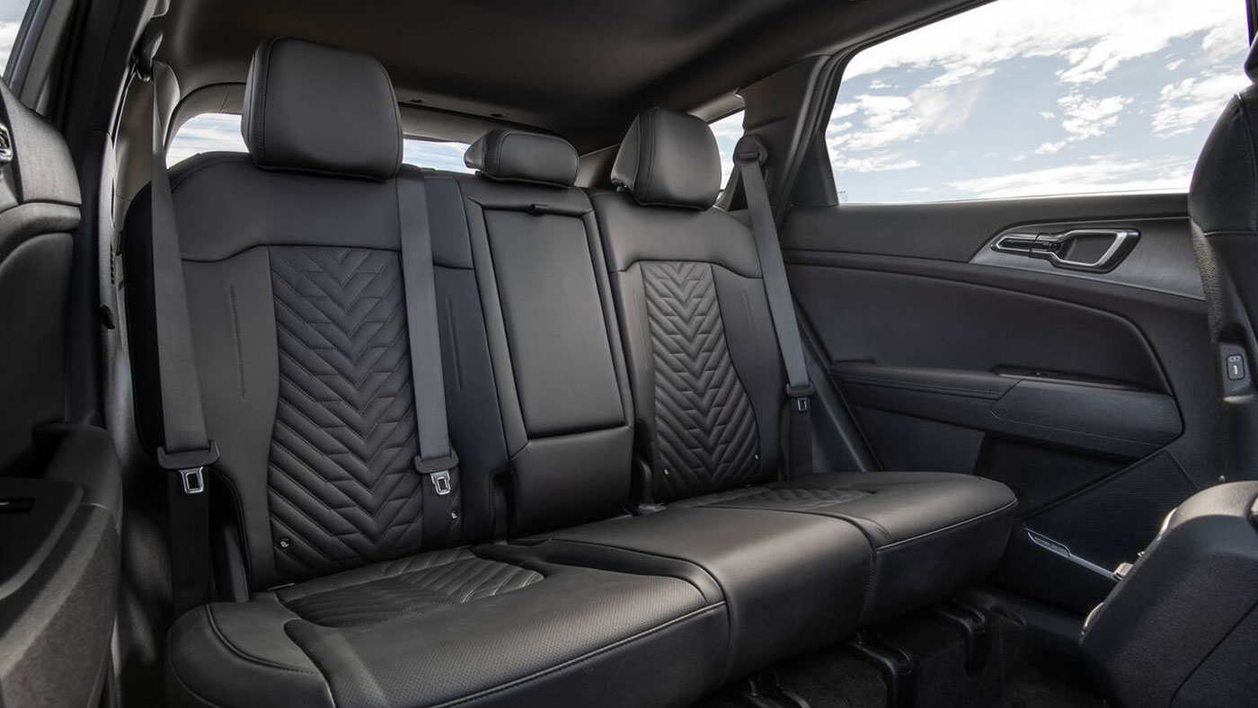 Kia Sportage VUS compact, sièges arrière intérieurs