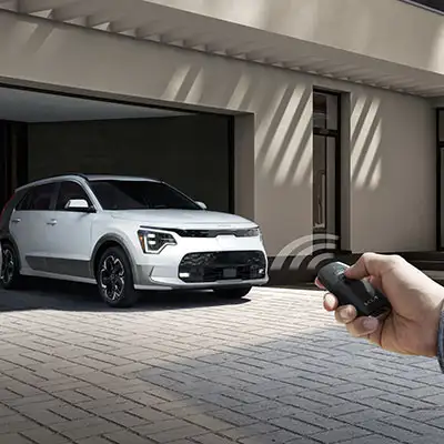 Niro EV with available Remote Smart Parking Assist safety feature.