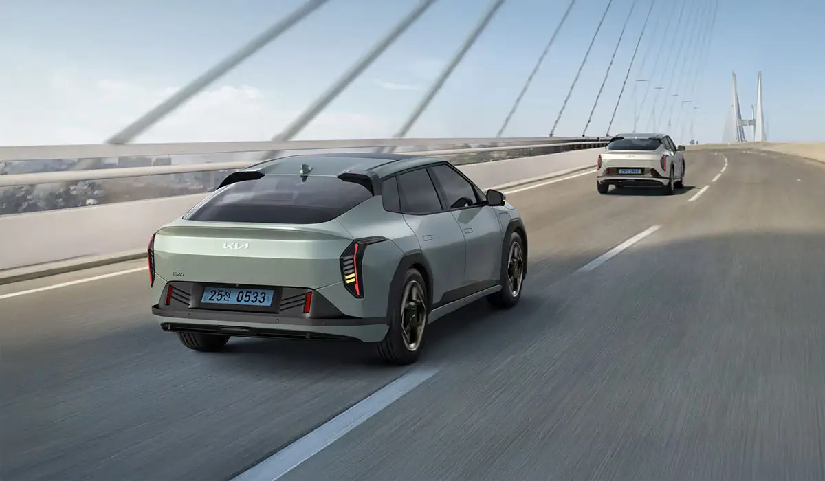 Morning Haze Kia EV4 electric sedan safety tech feature Smart Cruise Control 2