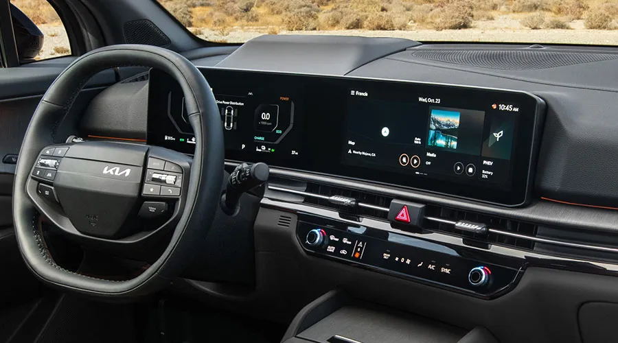 Kia Sportage Compact SUV interior dashboard with wireless Android Auto & Apple CarPlay