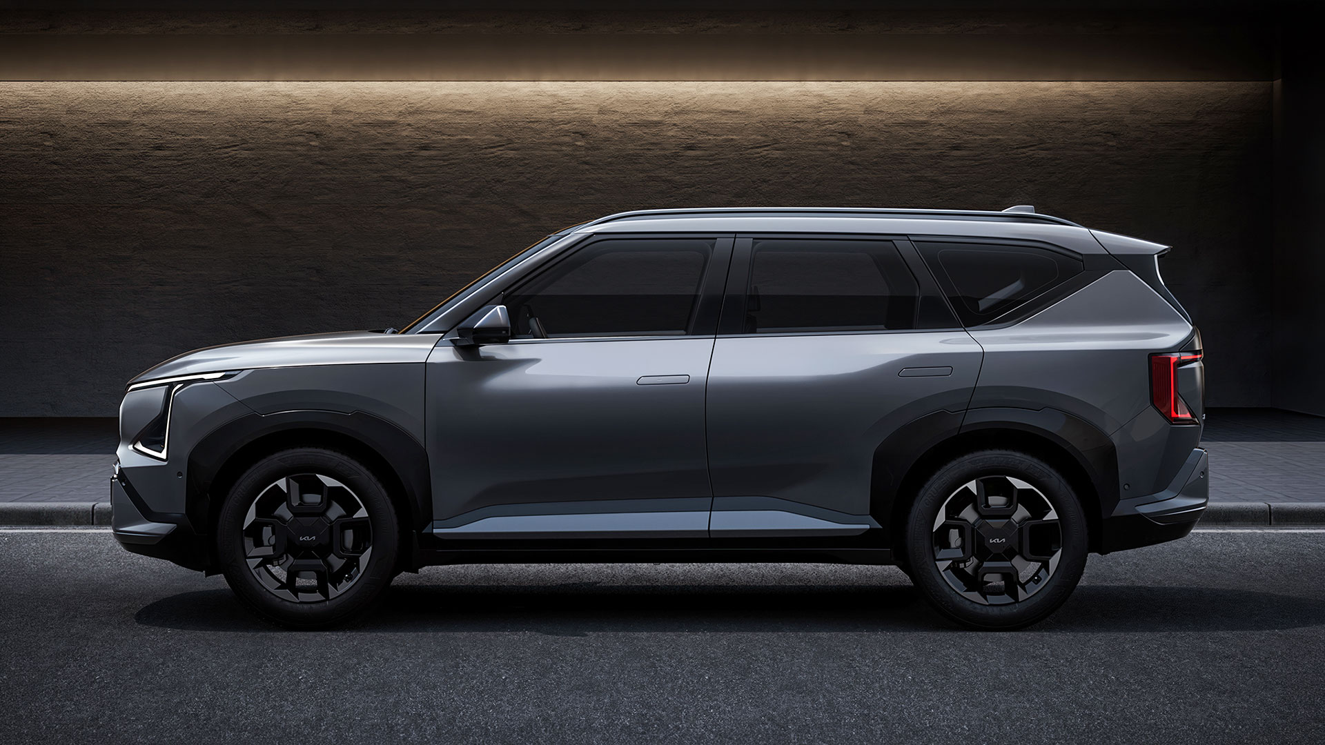 Official Kia Canada image of a grey 2027 Kia EV5 electric SUV, used for a Canadian buyer guide comparing it with the Hyundai IONIQ 5