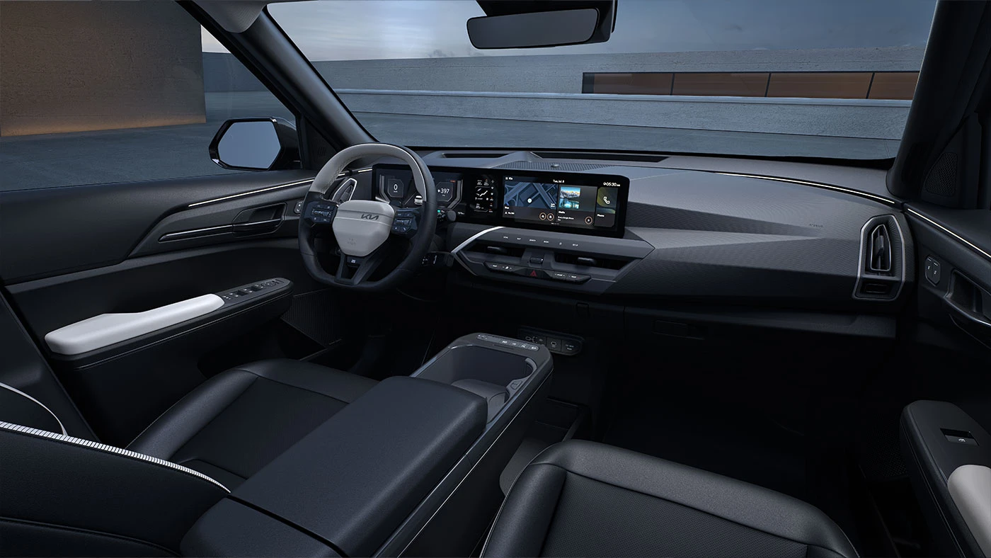 Kia EV5 electric Compact SUV interior dashboard