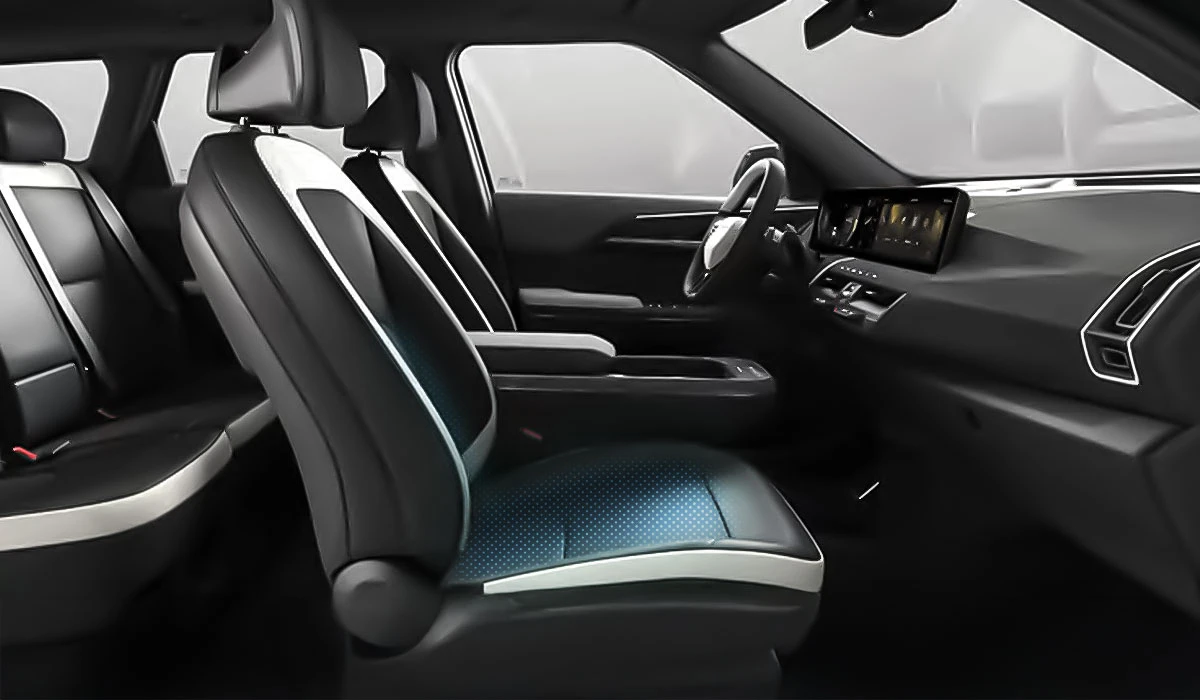 Kia EV5 electric Compact SUV interior heated and ventilated seating 