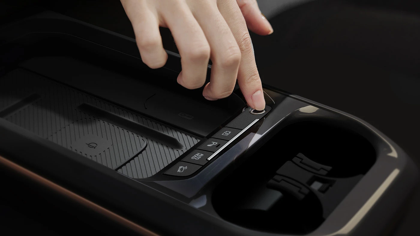 Kia EV5 electric Compact SUV interior tech feature fingerprint recognition key